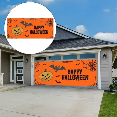 

Saving! iHPH7 Garage Friends Halloween 2024 New Halloween Garage Door Cover Garage Door Halloween