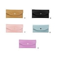 thumbnail image 2 of serony PU Leather Women Cash Wallet Solid Color Replacement Rectangular Snap Button Elegant Exquisite Girls Purse Birthday Gift Purple, 2 of 8