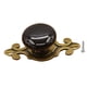 thumbnail image 1 of para cajones Gabinete de cerámica y aleación Cajón Tocador para muebles Negro Sunnimix Perilla de la puerta del gabinete de cerámica, 1 of 6