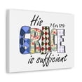 thumbnail image 3 of Scripture Walls 2 Corinthians 12:9 His Grace is Sufficient Bible Verse Canvas Christian Wall Art Ready to Hang Unframed, 3 of 13