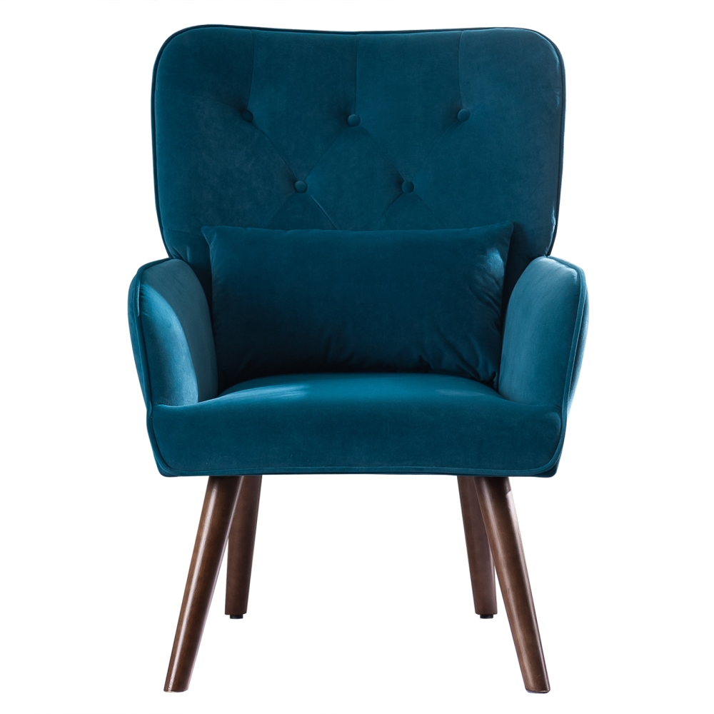 Tukinala Indoor Lounge Chair Flannel Chair with Backrest Simple Nordic