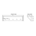 thumbnail image 3 of Newport 40" Coat Hook with Shelf and Faux Concrete Bench Set, 3 of 7