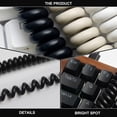 thumbnail image 4 of WEUVEB 1Pc Black Coiled Tube Keyboard Cable for Mechanical Keyboard Type-C Connector USB Data, 4 of 8