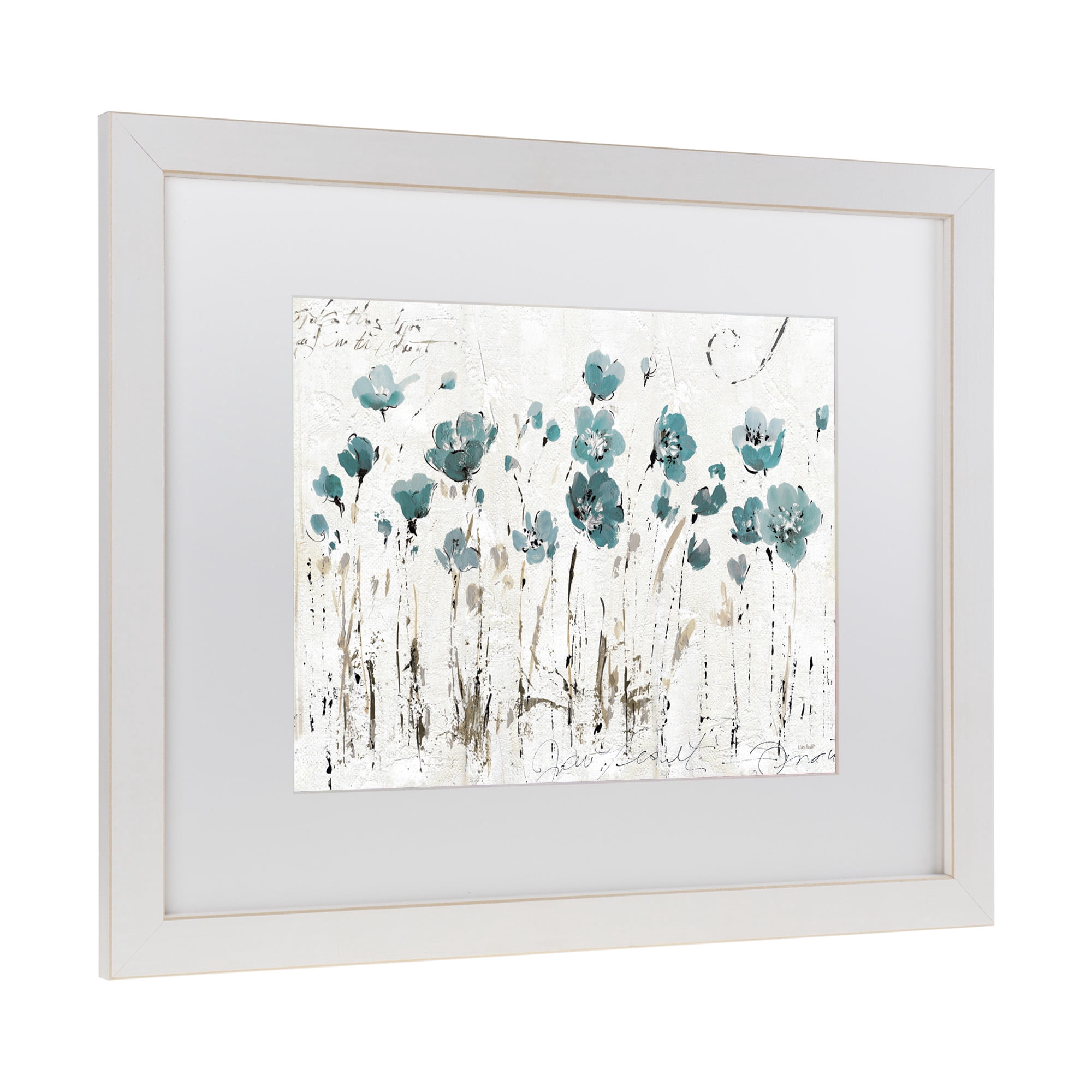 Trademark Fine Art 'Abstract Balance VI Blue' Matted Framed Art by Lisa Audit