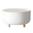 thumbnail image 1 of Modern Mini Square Push Button Can With Lid For Countertop Desktop And Bedroom Small Garbage Disposal, 1 of 9