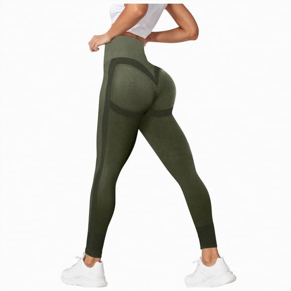UngA 3D Leggings Cellulite Compression Leggings Womens Butt Lifting High Waisted Yoga Pants Tummy Control Resistance Band Workout Women’s Leggings Green,M