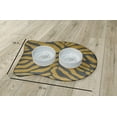 thumbnail image 2 of Simply Daisy Animal Stripe Fish Shape Pet Feeding Mat for Cats, 2 of 3