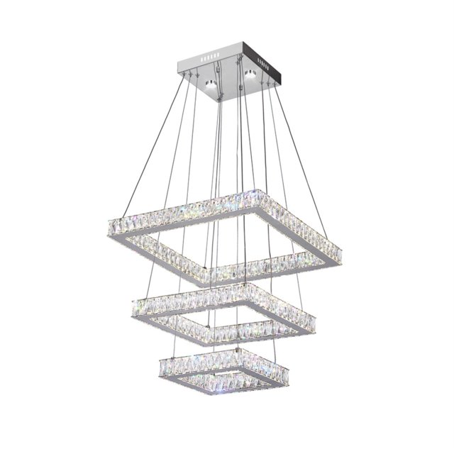 Lustre LED avec Finition Chromée