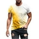thumbnail image 2 of Mens Casual Pantalones Cortos Raya Impresión Suéter Fitness Deportes Camiseta, Poliéster Cuello Redondo Blusa para Al Aire Libre, Diario Y Primavera Verano Desgaste, 2 of 5