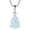 10-opal-Oct, variant on PYNZY Teardrop Necklace for Women 925 Sterling Silver Solitaire Pendant 7x10mm Pear Cut Green Emerald May Birthstone Jewelry as Gift
