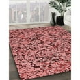 thumbnail image 3 of Ahgly Company Machine Washable Indoor Rectangle Transitional Light Coral Pink Area Rugs, 4' x 6', 3 of 7