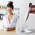 thumbnail image 4 of Electric Whisk, Milk Frother Rechargeable, Drink Mixer, Double Whisk Milk Frother USB-C 3 Speeds Rechargeable, Handheld, Adj, 4 of 9
