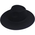 thumbnail image 1 of VERVE 8 Wide Brim Vegan Felt Rancher Hat - Women, Men, and Kids Fedora Style with Adjustable Inner Drawstring, 1 of 8