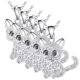 thumbnail image 3 of Cadenas con Dije y Circonia, MXEKI-005, 5Pzas, Gato/Circonia, Plata, Metal, Cadena y Dije, 3 of 3