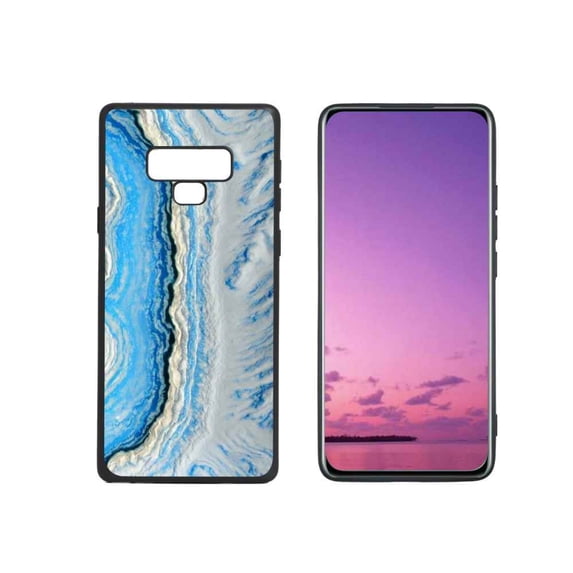 Blue-Marble-73 Phone Case, Degined for Samsung Galaxy Note 9 Case Men Women, Flexible Silicone Shockproof Case for Samsung Galaxy Note 9