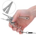 thumbnail image 4 of Tijeras de pesca, cortador de hilo de pescar multifuncional de acero inoxidable, alicates de pesca probados y confiables, 4 of 13