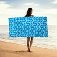 thumbnail image 4 of Kezqiaxn Geometric Ripple Pattern Beach Towel Microfiber Beach Towel Super Beach Blanket Waterproofs Sandproof For Pool Bath Sport Travel Gym Yoga Beach Mats Bath Towels Beach Mats, 4 of 7
