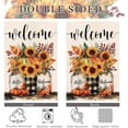 thumbnail image 5 of Fall Sunflowers Garden Flag Double Sided Autumn Welcome Leaves Pumpkin Rustic Outdoor Seasonal Yard Decorative Flag 12 x 18 Inch, 5 of 6