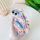 thumbnail image 2 of Funda suave para iPhone con correa de pulsera de flores de arcoíris (colorido, iPhone 13) JM, 2 of 6