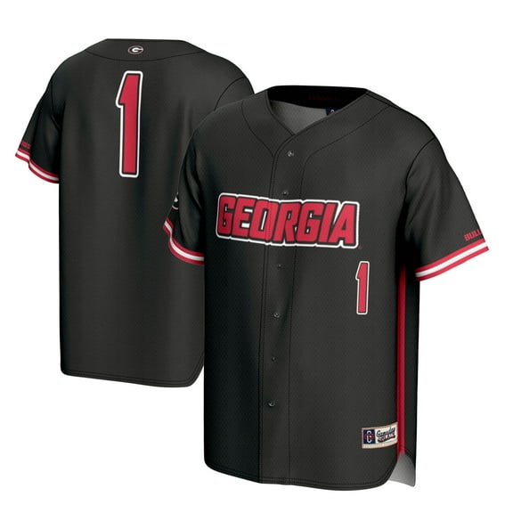 Youth GameDay Greats #1 Black Georgia Bulldogs Lightweight Baseball Jersey