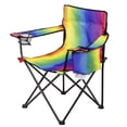 thumbnail image 4 of Ozark Trail Oversized Camp Chair with Cooler, Rainbow Ombre Design, Watercolor Rainbow, Adult, 4 of 4