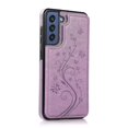 thumbnail image 4 of Funda para Samsung Galaxy S23 con diseño floral de mariposa y doble hebilla, con protección para la lente, soporte integrado, ranura para tarjetas oculta y resistente al agua., 4 of 5