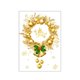thumbnail image 2 of Adornos navideños con campanas y guirnaldas, estilo mural dorado, ideales para tiendas de decoración del hogar en centros comerciales., 2 of 9