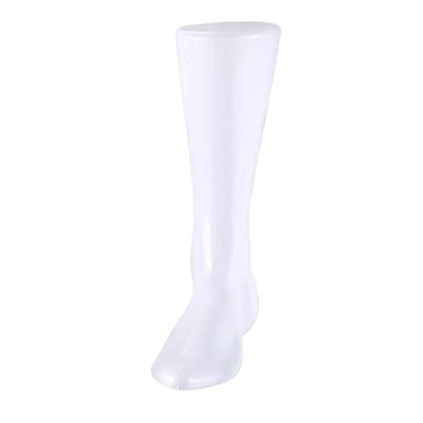 Maniquí masculino para modelar pies, decoración de zapatos, dijes, pulsera de tobillo, modelo de exhibición Blanco