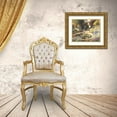 thumbnail image 3 of Unknown 14x12 Gold Ornate Wood Framed with Double Matting Museum Art Print Titled - Garden Fountain II, 3 of 4