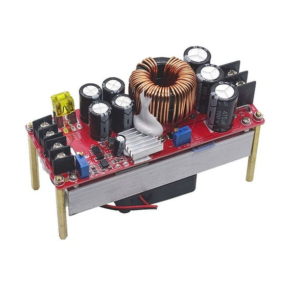 1800W 40A DC-DC Boost Converter Step Up MóDulo de Fuente de AlimentacióN 10-60V una 12-90V Cargador de Voltaje Ajustable (1800W)