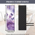 thumbnail image 4 of TSOVTHRID Butterfly Floral Purple Marble Print Quilted Dining Chair Slipcovers, Stretchy Removable Chair Covers with Detachable Strap, Universal Fit Non-Slip Seat Cushion Covers, Set of 1, 4 of 7
