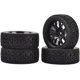 thumbnail image 2 of LINLIN 4 piezas RC Rally Car Y-Shaped Plastic Wheel Wheels Wheels Wheels Tires and Rubber Tires 68mm para 1/10 RC On-Road Flat Run Racing Car para Tamiya Traxxas HSP HPI WR8 TT02 WLtoys Kyosho, 2 of 6
