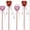 15*red + 15*pink, variant on 30 PCS Glitter Heart Picks Valentine's Day Puffy Foam Hearts Floral Sparkly Sticks for Valentine Wedding Arrangements Party Vase Floral Bouquet Crafts Table Centerpiece Decorations