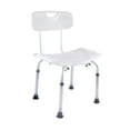thumbnail image 2 of BELOVING Chaise de Douche avec Dossier Robuste Tabouret de Douche Réglable pour Aînés Personnes Âgées Gris, 2 of 10