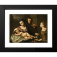 thumbnail image 2 of Michael Dahl 14x11 Black Modern Framed Museum Art Print Titled - The Holy Family (1691), 2 of 5
