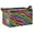 Colorful Stripes, variant on Foldable Iron Frame Open Home Storage Bins 16.9×11.4×10 Inch Waterproof Nice Cube Shelf Baskets Yellow Starsmile