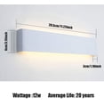 thumbnail image 5 of Indoor Wall Lamp, 12W, Modern Style, Warm White Color, Perfect For Bedroom, Bathroom, Living Room, Mirror, Wardrobe Or Stairs, 5 of 6
