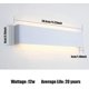 thumbnail image 5 of Lámpara de pared moderna blanca, lámpara de maquillaje de interior, lámpara de maquillaje LED superior e inferior, utilizada para iluminación de pared de baño, 5 of 7
