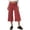 Red-130429aa, variant on Trgacdwlo Polka Dot Gaucho Capri Pants for Women Flowy Fold Over Wide Leg Women Capri Pants Summer Retro Daily Lounge Trousers Wine XL