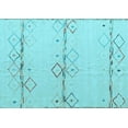 thumbnail image 1 of Ahgly Company Indoor Rectangle Solid Light Blue Modern Area Rugs, 4' x 6', 1 of 4