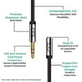 thumbnail image 4 of 3.5mm Aux Headphone Extension Cable 3 Feet (0.9 Meters) 3.5mm Male to Female Stereo Audio Extension Cable 3ft (0.9M) for Car, Stereo, iPhone, Smartphone or Any Audio Device MM180342 (3 Pack), 4 of 4