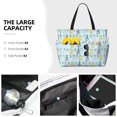 thumbnail image 3 of Daiia Cartoon Cat Beach Travel Bag - Water-Resistant Beach Bag, Lightweight Tote with 7 Pockets for Women and Men - Gym,Pool,Camping,Reusable Grocery Bag, 3 of 7