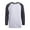 Charcoal Gray/Heather Gray, variant on Men's Long Sleeve Crew Neck Baseball Shirt, Casual Dynamic Cotton Raglan T Shirts, Black/Charcoal Gray 3XL, 1 Count, 1 Pack