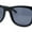 Matte Black - Black, variant on Kush Mens Rounded Rectangular Horn Rim Matte Sporty Plastic Sunglasses Matte Grey - Black