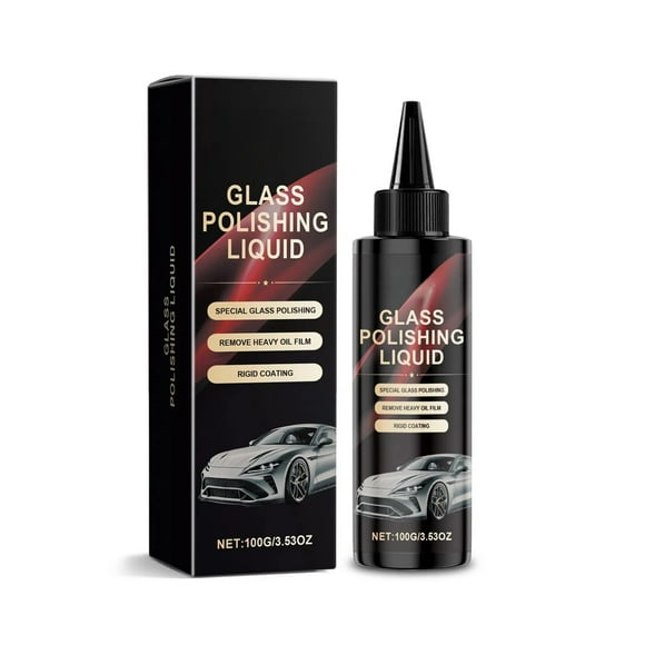 Riforla Auto Water Stain Scratch Cleaning Care Solution Coating Window Special Quick Drying Transparent Fog Wiper Effect 100ML Car Care & Cleaning Black