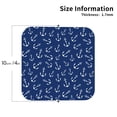 thumbnail image 3 of Kll Square Drink Coasters Set Of 4,Pu Leather Absorbent Coasters Set Decorative Coffee Cup Coasters Housewarming Gift For Home Decor-Nautical Anchors, 3 of 9
