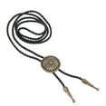 thumbnail image 1 of Collar occidental vaquero Hugo Bolo Tie Cuero Bronce, 1 of 9