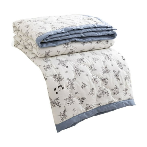 Anckoeil 39.3×59.1Inches Quilts, New Printing Summer Cool Quilt Skin-friendly Washing Air-conditioning Quilt Fresh Cool Student Dormitory Cotton Quilt