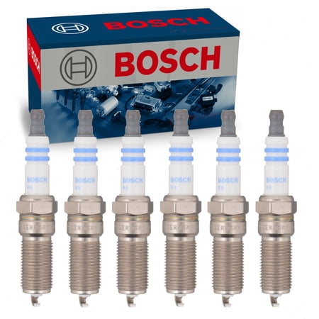 6 pc Bosch Double Iridium Spark Plugs compatible with Ford F-150 2.7L 3.5L V6 2015-2022