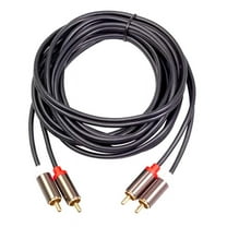 2RCA to 2 RCA Male to Male Audio Cable Gold-Plated RCA Audio Cable for Home Theater TV CD Amplifier Sound Box